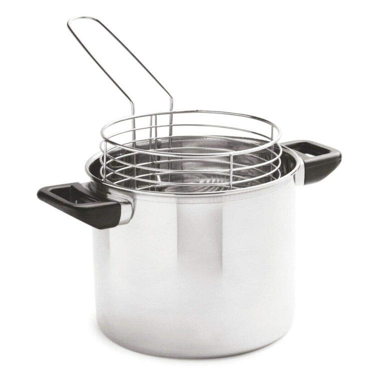 Symple Stuff Tall & Deep Stainless Steel Chip Pan With Robust Stainless